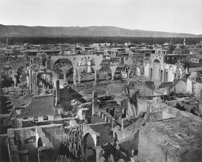 View of the Christian area, city of Damascus after the fire of 1860, 1862 by Francis Bedford